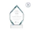 Royal Diamond White on Alberton Base Polygon Crystal Award