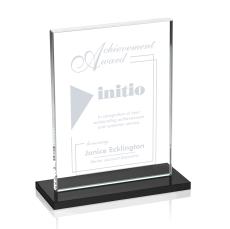 Emperor Black (Vert) Rectangle Crystal Award - Awards and Trophies