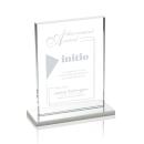 Emperor White (Vert)  Rectangle Crystal Award