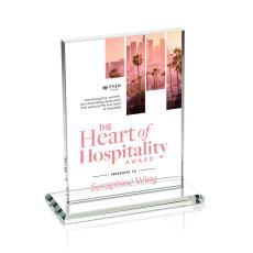 Emperor Full Color Starfire (Vert) Rectangle Crystal Award - Awards and Trophies