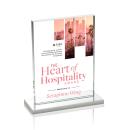 Emperor Full Color White (Vert) Rectangle Crystal Award