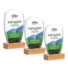 Bayshore Full Color Peaks Crystal Award - Awards and Trophies