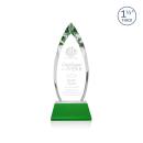 Fortier Green on Entwhistle Base Peaks Crystal Award