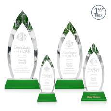 Fortier Green on Entwhistle Base Peaks Crystal Award - Awards and Trophies