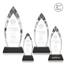 Fortier Black on Entwhistle Base Peaks Crystal Award - Crystal Awards