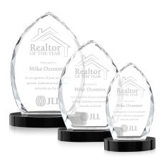 Wilton Black on Alberton Base Peaks Crystal Award - Awards and Trophies
