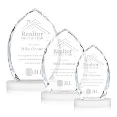 Wilton White on Alberton Base Peaks Crystal Award - Awards and Trophies