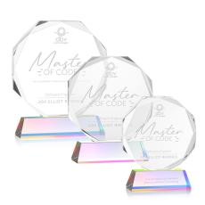 Acadian Prismatic on Newhaven Base Polygon Crystal Award - Awards and Trophies