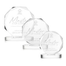 Acadian Clear on Alberton Base Polygon Crystal Award - Awards and Trophies