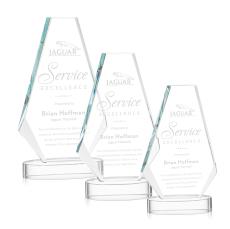 Kingsley Clear on Alberton Base Polygon Crystal Award - Crystal Awards