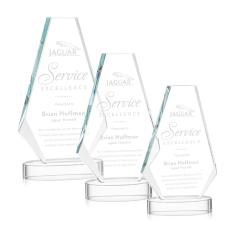 Kingsley Clear on Alberton Base Polygon Crystal Award - Awards and Trophies