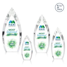 Fortier Full Color Peaks Crystal Award - Awards and Trophies