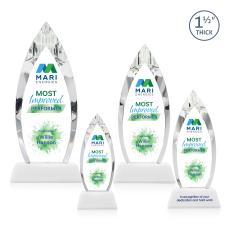 Fortier Full Color White on Entwhistle White Peaks Crystal Award - Crystal Awards