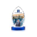Wilton Full Color Blue on Alberton Base Peaks Crystal Award