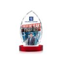 Wilton Full Color Red on Alberton Base Peaks Crystal Award
