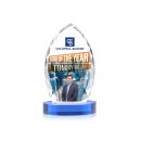 Wilton Full Color Sky Blue on Alberton Base Peaks Crystal Award