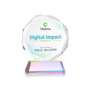 Acadian Full Color Prismatic on Newhaven Base Polygon Crystal Award