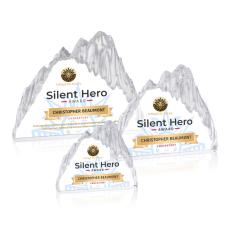 Glacier Iceberg Full Color Peaks Crystal Award - Full Color Imprint
