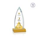 Shildon Full Color Amber Peaks Crystal Award