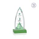 Shildon Full Color Green Peaks Crystal Award