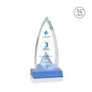 Shildon Full Color Sky Blue Peaks Crystal Award
