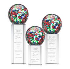 Fantasia Globe on Dakota Base Glass Award - Glass Awards