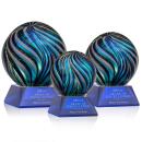 Malton Blue on Sheffield Base Globe Glass Award