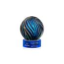 Malton Blue on Stanrich Base Globe Glass Award