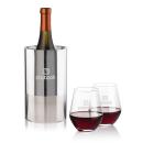 Catania Wine Cooler & Reina Stemless Wine Set