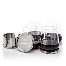 Baldoni Coasters & Breckland Stemless Wine Set - Corporate Gifts