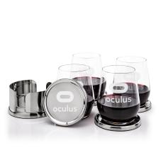 Baldoni Coasters & Germain Stemless Wine Set - Corporate Gifts