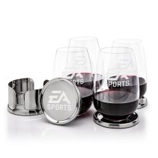 Baldoni Coasters & Oldham Stemless Wine Set - Corporate Gifts