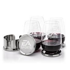 Baldoni Coasters & Oldham Stemless Wine Set - Corporate Gifts