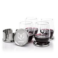Baldoni Coasters & Stanford Stemless Wine Set - Corporate Gifts
