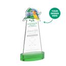 EdgeCraft Green (via Air) on Alberton Base Unique Crystal Award
