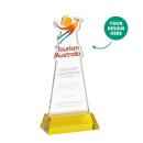 EdgeCraft Gold (via Air) on Hartford Base Unique Crystal Award