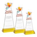 EdgeCraft Gold (via Air) on Hartford Base Unique Crystal Award