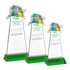 EdgeCraft Green (via Air) on Hartford Base Unique Crystal Award - Awards and Trophies