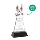 EdgeCraft Black (via Air) on Hartford Base Unique Crystal Award