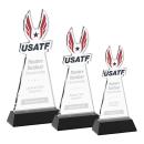 EdgeCraft Black (via Air) on Hartford Base Unique Crystal Award