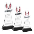 EdgeCraft Black (via Air) on Hartford Base Unique Crystal Award