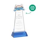 EdgeCraft Sky Blue (via Air) on Hartford Base Unique Crystal Award