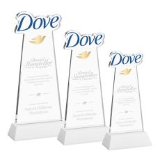 EdgeCraft White (via Air) on Hartford Base Unique Crystal Award - Awards and Trophies