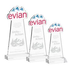 EdgeCraft Clear (via Air) on Mitered Base Unique Crystal Award - Awards and Trophies