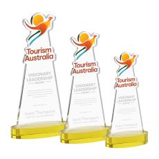 EdgeCraft Gold (via Ocean) on Alberton Base Unique Crystal Award - Awards and Trophies