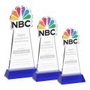 EdgeCraft Blue (via Ocean) on Hartford Base Unique Crystal Award