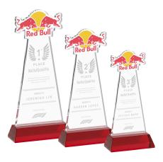 EdgeCraft Red (via Ocean) on Hartford Base Unique Crystal Award - Awards and Trophies