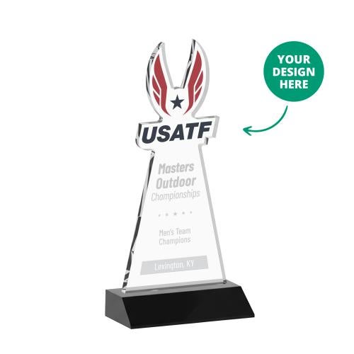 EdgeCraft Black (via Ocean) on Mitered Base Unique Crystal Award