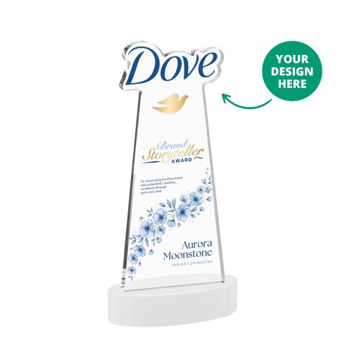 Awards and Trophies - Crystal Awards - EdgeCraft Full Color on Alberton Base-White (via Ocean)