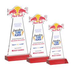 EdgeCraft Full Color on Mitered Base-Red (via Ocean) - Full Color Imprint